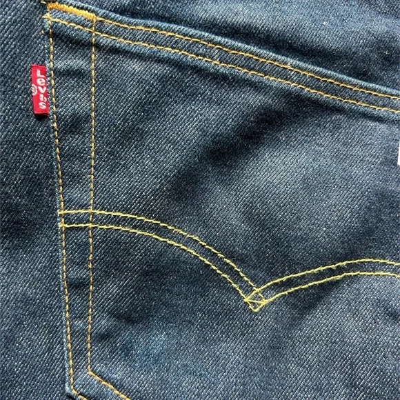 Mens Levi's 501 Blue Jeans - Picture 4 of 6